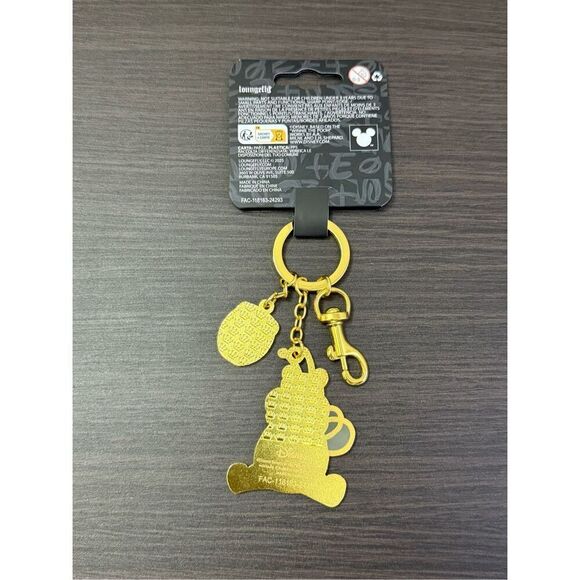 Loungefly Disney Winnie the Pooh Bee Costume Pooh Bear Multi-Charm Keychain - Picture 2 of 2
